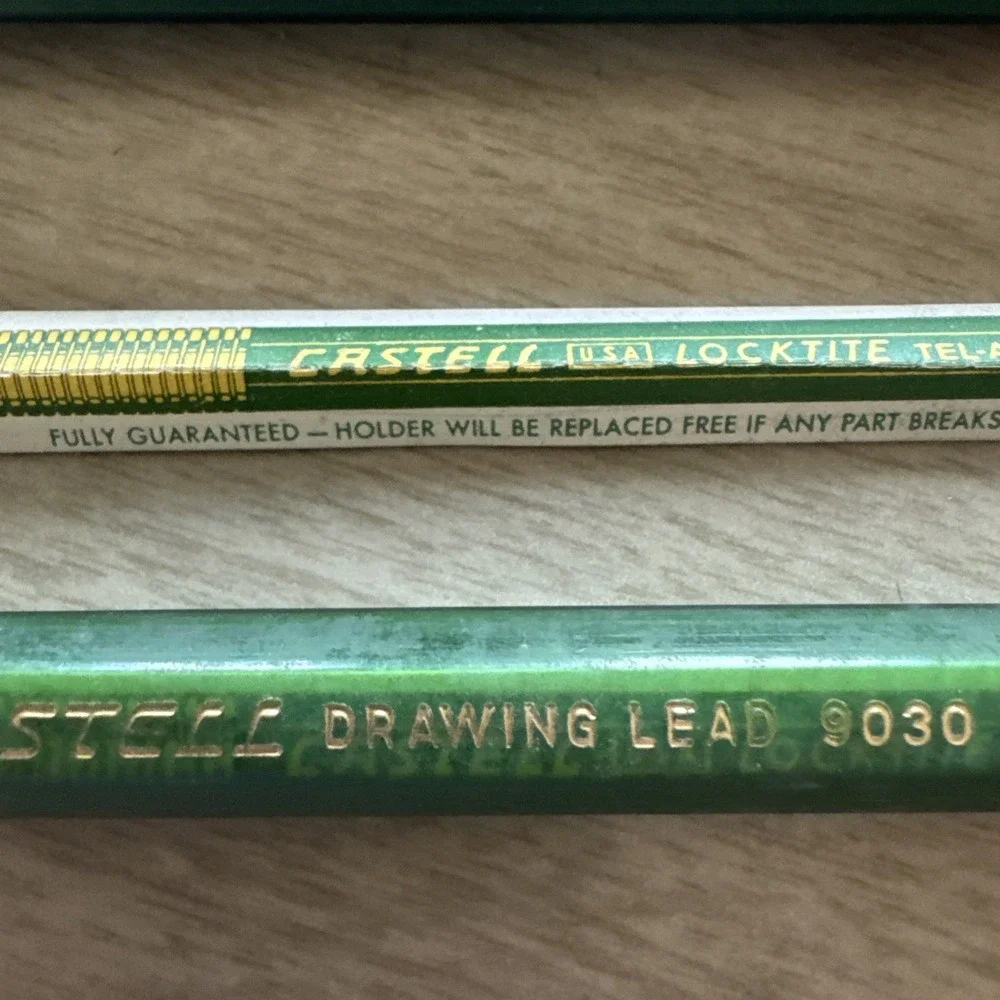 Vintage A.W. Faber Castell Drawing Lead Pencil Refill #9030 6H H 23 Leads